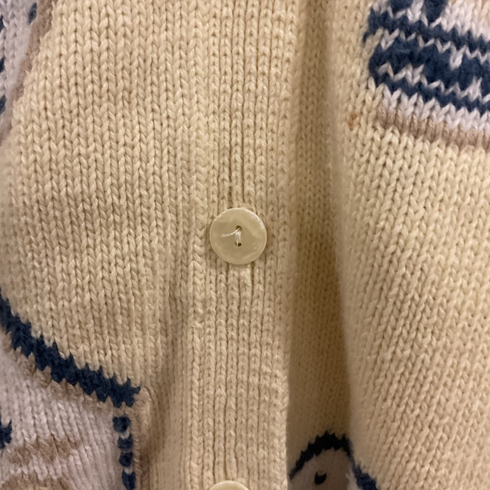 Christopher & Banks Hand Embroidered Birdhouse Cardigan Sweater Size M - Picture 6 of 10